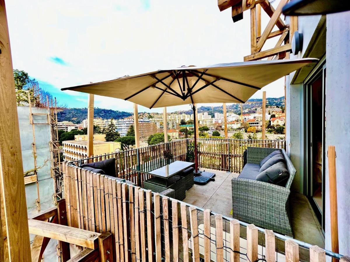 Aparthotel Riviera - Superbe 3 Pieces Avec Terrasse Plein Sud Et Parking Ac- La Terrasse Du Jardin Du Ray Ницца Экстерьер фото